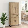 vidaXL Haut Armoire avec tiroir Ch&ecirc;ne artisanal 69,5 x 34 x 180 cm