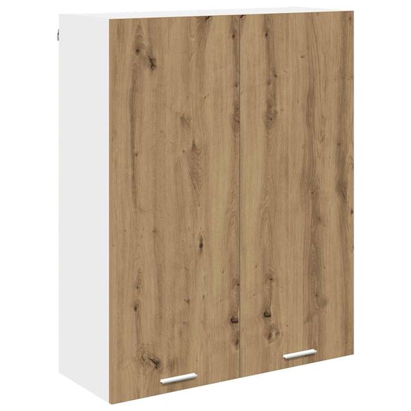 vidaXL Armoire suspendue avec porte Ch&ecirc;ne artisanal 80 x 31 x 100 cm