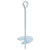 vidaXL Ancre de terre 2 pc &Oslash;10 x 30 cm M&eacute;tal galvanis&eacute; Argent&eacute;
