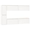 vidaXL Meubles TV 6 pcs Blanc Bois massif de pin