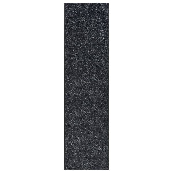 vidaXL Tapis BCF Anthracite 100x400 cm