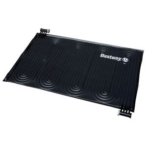 Bestway Tapis de chauffage solaire pour piscine Noir 110 x 171 cm PVC