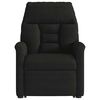 vidaXL Fauteuil inclinable de massage noir tissu microfibre