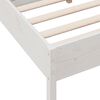 vidaXL Cadre de lit sans matelas blanc 140x190 cm bois de pin massif
