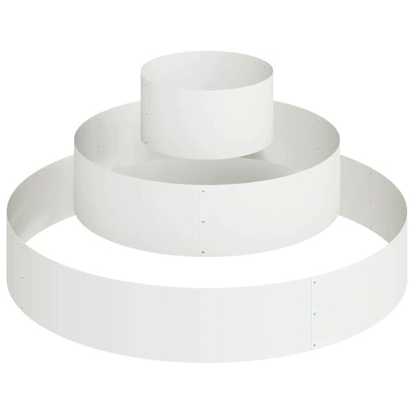 vidaXL Cache-pot de jardin Blanc 120 x 120 x 20 cm