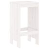 vidaXL Ensemble de bar de jardin 5 pcs blanc bois massif de pin