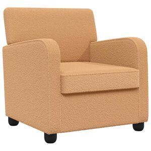 vidaXL Fauteuil Beige Fausse laine d'agneau