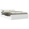 vidaXL Cadre de lit avec t&ecirc;te de lit sans matelas blanc 120x190 cm