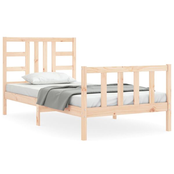 vidaXL Cadre de lit sans matelas 100x200 cm bois massif de pin
