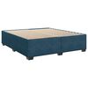 vidaXL Cadre de lit sans matelas bleu 180x200 cm velours