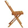 vidaXL Chaises de jardin pliantes lot de 4 beige bois d'acacia massif
