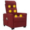 vidaXL Fauteuil de massage Rouge bordeaux Tissu