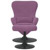 vidaXL Chaise &OElig;uf avec Pouf Violet Velours