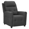 vidaXL Fauteuil inclinable Gris fonc&eacute; Tissu