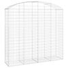 vidaXL Panier de gabions arqu&eacute; 200x50x180/200 cm Fer galvanis&eacute;