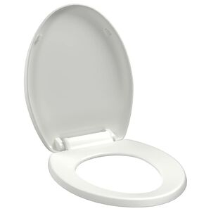 vidaXL Abattant WC &agrave; fermeture en douceur Lib&eacute;ration rapide Blanc