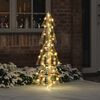 vidaXL Sapin de No&euml;l avec 100 LED Blanc chaud 120 cm PET