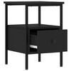 vidaXL Tables de chevet 2 pcs noir 34x36x50 cm bois d’ingénierie