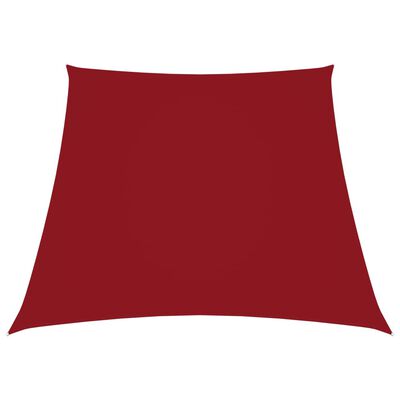 vidaXL Voile de parasol Tissu Oxford trapèze 2/4x3 m Rouge