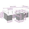 vidaXL Ensemble de canap&eacute; de jardin 8 pcs Beige Poly rotin