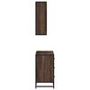 vidaXL Ensemble de meubles de salle de bain 2 pcs Ch&ecirc;ne marron