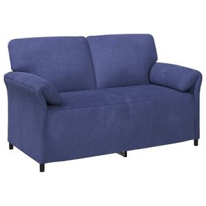 vidaXL Sofa 2 places Bleu police 158 x 83 x 95 cm Velours