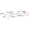 vidaXL Lit de jour avec matelas 90x200 cm bois de pin massif
