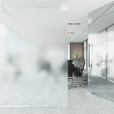 vidaXL Films pour fenêtre dépoli transparent gris PVC