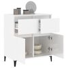 vidaXL Buffet Blanc brillant 60x35x70 cm Bois d'ing&eacute;nierie