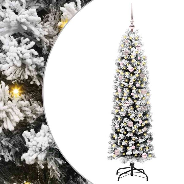 vidaXL Sapin de Noël artificiel Vert 150 cm PVC et acier et plastique