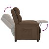 vidaXL Fauteuil inclinable Marron Tissu