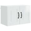 vidaXL Armoire de cuisine 2 pcs Blanc brillant 60 x 31 x 40 cm