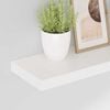 vidaXL &Eacute;tag&egrave;re murale flottante 2 pcs Blanc brillant 50x23x3,8 cm MDF