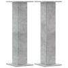 vidaXL Supports pour plantes 2 pcs gris b&eacute;ton bois d'ing&eacute;nierie