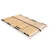 vidaXL Sommier &agrave; lattes sans matelas avec 28 lattes 7 zones 120x200 cm