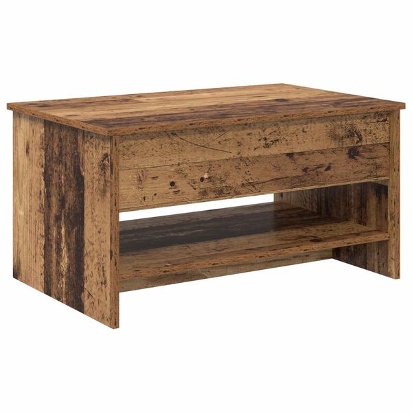 vidaXL Table basse Bois Ancien 80 x 50,5 x 41,5 cm Bois d'ing&eacute;nierie