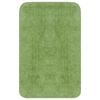 vidaXL Jeu de tapis de salle de bain 3 pcs Tissu Vert