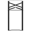 vidaXL Pied de Table &agrave; Bi&egrave;re 2 pcs Noir 39 x 3 x 75 cm