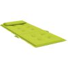 vidaXL Coussins de chaise à dossier haut lot de 4 vert vif