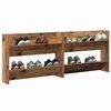 vidaXL Cabinet à chaussures 2 pcs Bois ancien 80 x 18 x 60 cm