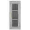 vidaXL Armoire murale sonoma gris 34,5x34x90 cm