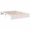 vidaXL Lit biblioth&egrave;que sans matelas blanc 150x200 cm bois pin massif