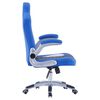 vidaXL Chaise de jeu Bleu Similicuir