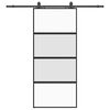 vidaXL Porte coulissante avec kit de quincaillerie noir 90x205 cm