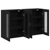 vidaXL Cabinets muraux 2 pcs Ch&ecirc;ne noir 69,5 x 34 x 90 cm