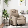 vidaXL Fauteuil de massage inclinable &eacute;lectrique cappuccino similicuir