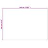 vidaXL Tapis de surface Rectangulaire Cr&egrave;me 340 x 240 cm