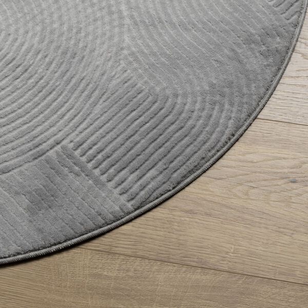 vidaXL Tapis IZA poils courts style scandinave gris &Oslash; 160 cm