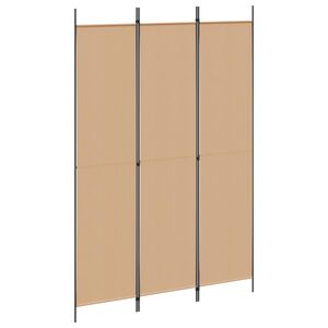 vidaXL Cloison de s&eacute;paration 3 panneaux Blanc 150x220 cm Tissu