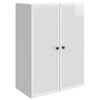 vidaXL Armoire Murale Blanc brillant 66 x 34,5 x 90 cm